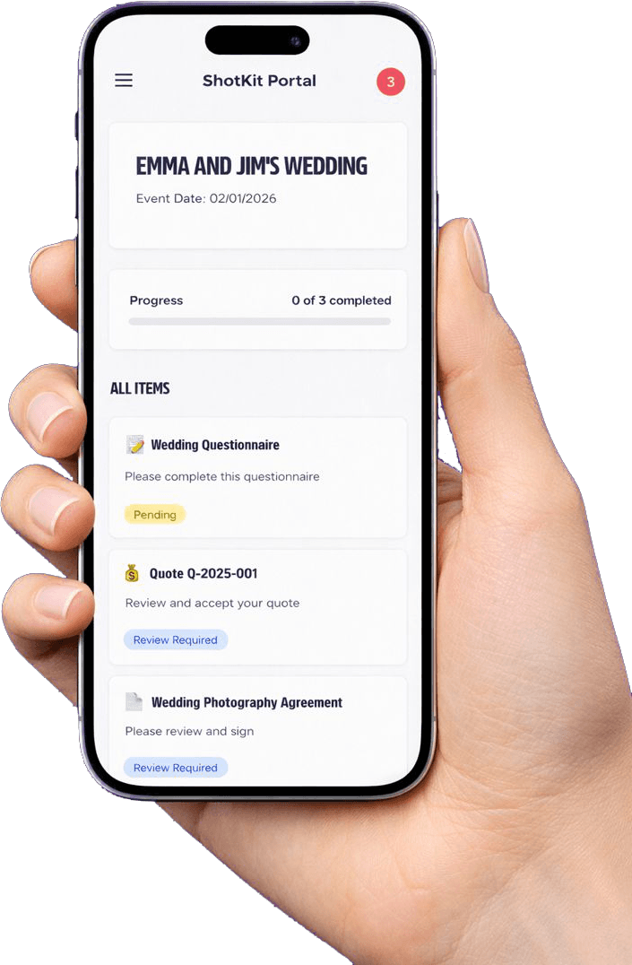 Client portal on mobile